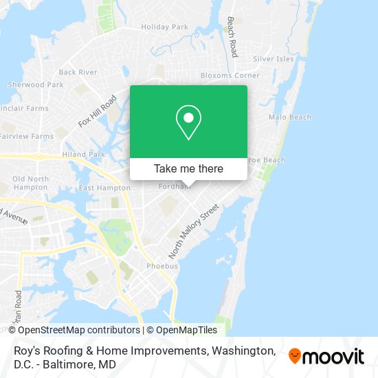 Roy's Roofing & Home Improvements map