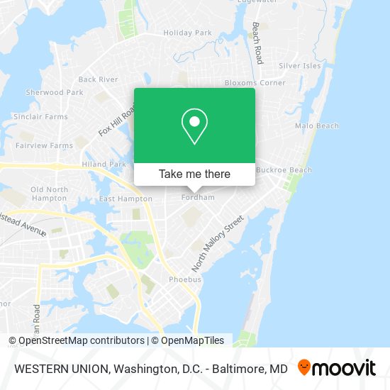 WESTERN UNION map