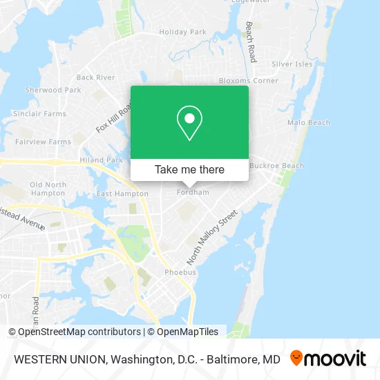 WESTERN UNION map