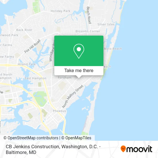 CB Jenkins Construction map