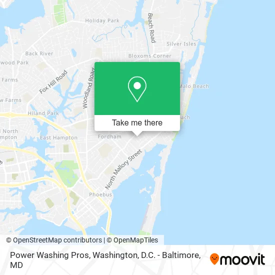 Power Washing Pros map