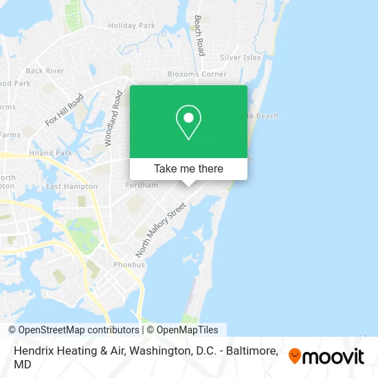 Hendrix Heating & Air map