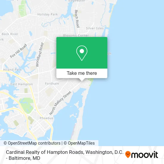 Cardinal Realty of Hampton Roads map
