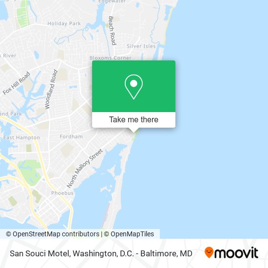 San Souci Motel map