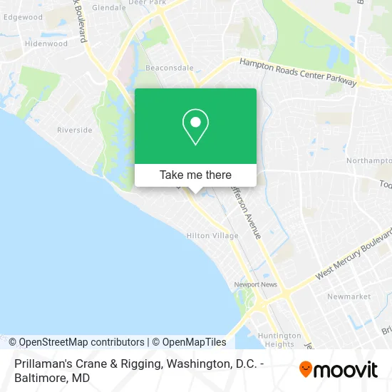 Prillaman's Crane & Rigging map