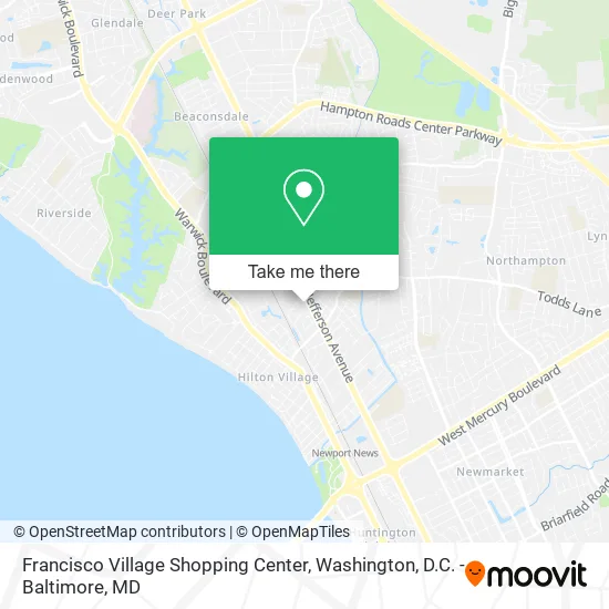 Francisco Village Shopping Center map