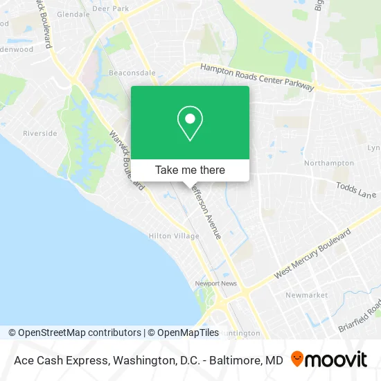 Ace Cash Express map