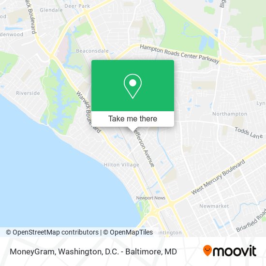 MoneyGram map