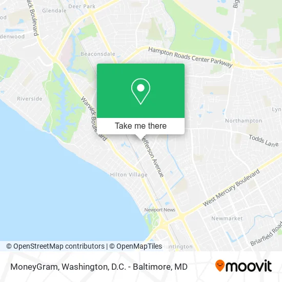 MoneyGram map