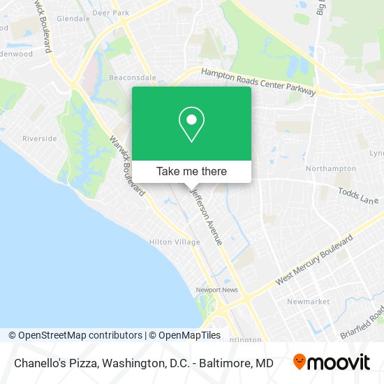 Chanello's Pizza map