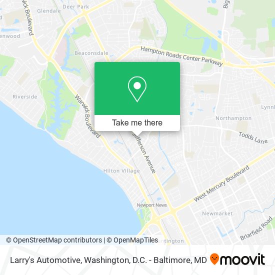 Mapa de Larry's Automotive