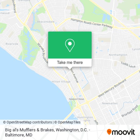 Big al's Mufflers & Brakes map