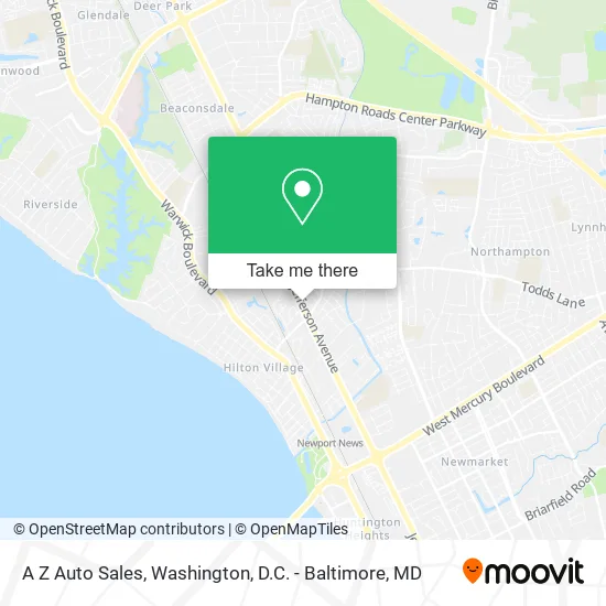 A Z Auto Sales map