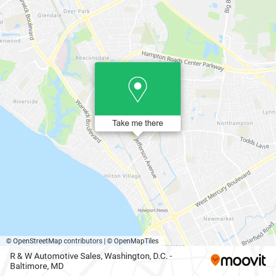 R & W Automotive Sales map