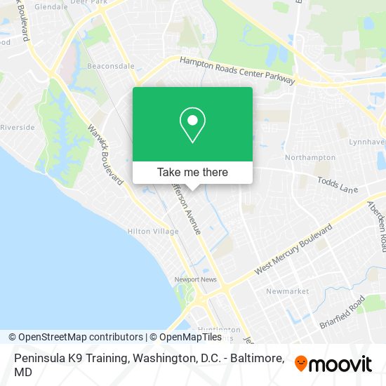 Peninsula K9 Training map