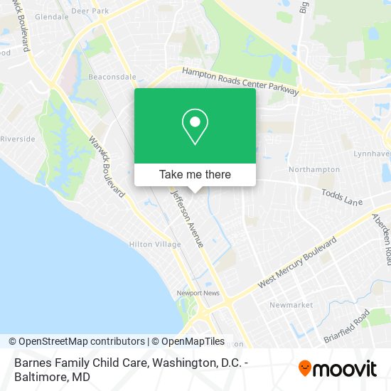 Barnes Family Child Care map