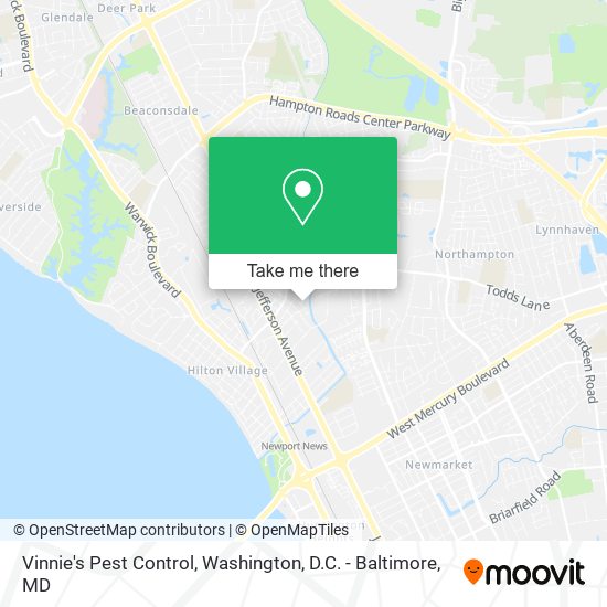 Vinnie's Pest Control map