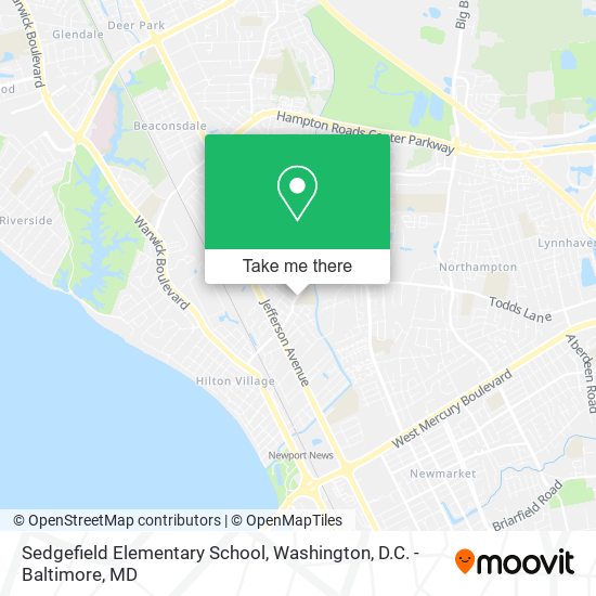 Sedgefield Elementary School map