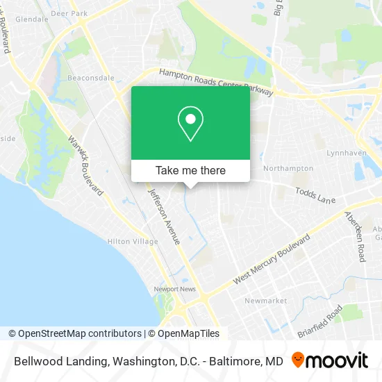 Bellwood Landing map