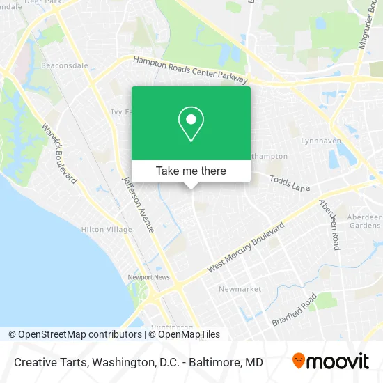 Creative Tarts map