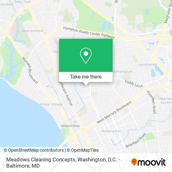 Meadows Cleaning Concepts map