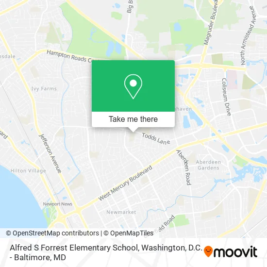 Alfred S Forrest Elementary School map