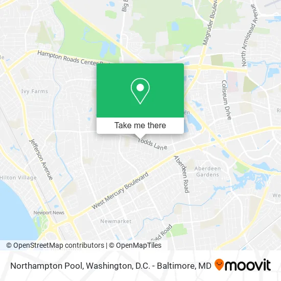 Northampton Pool map