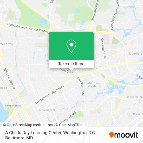 A Childs Day Learning Center map