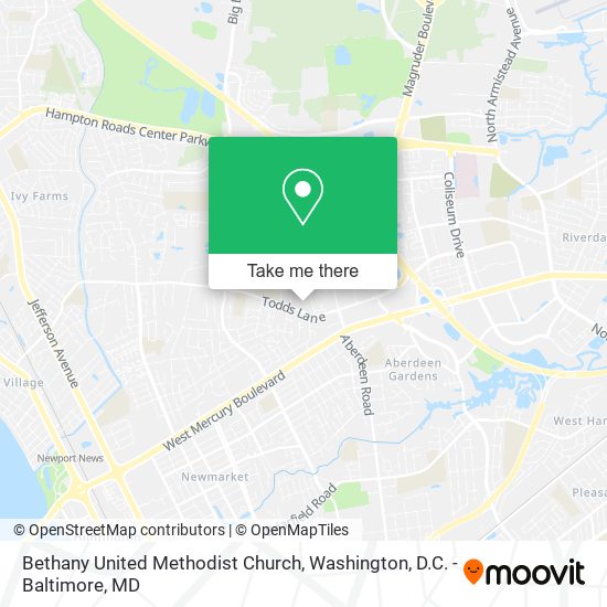 Bethany United Methodist Church map