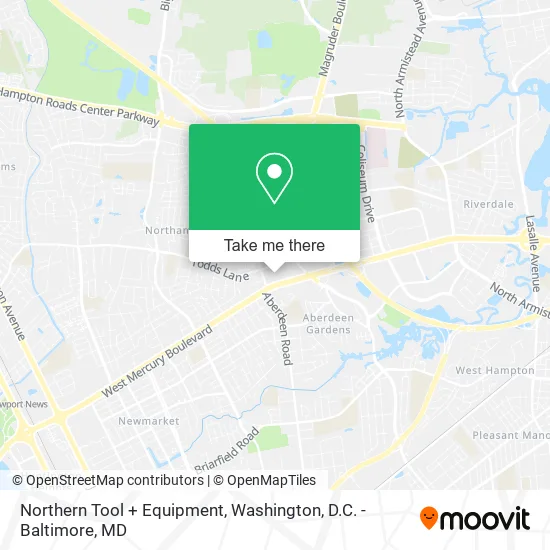 Northern Tool + Equipment map