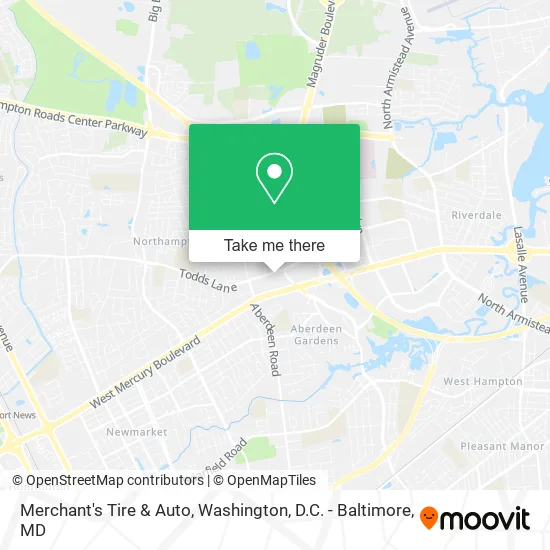 Merchant's Tire & Auto map