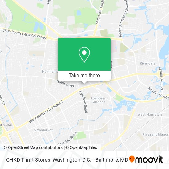 Mapa de CHKD Thrift Stores
