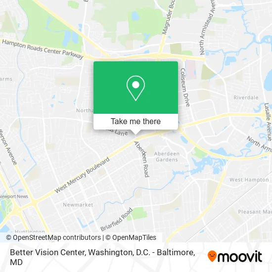 Better Vision Center map