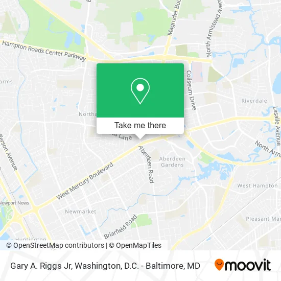 Gary A. Riggs Jr map