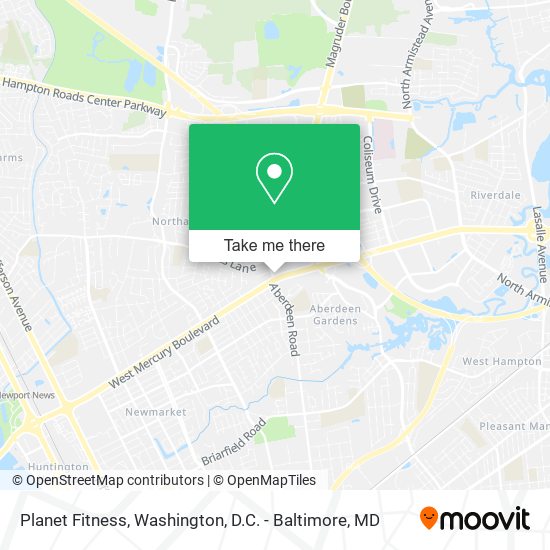 Planet Fitness map