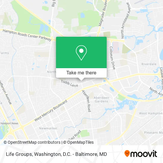 Life Groups map