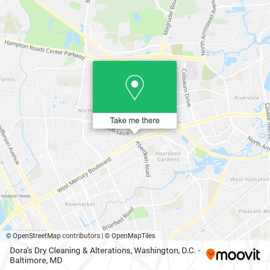 Dora's Dry Cleaning & Alterations map