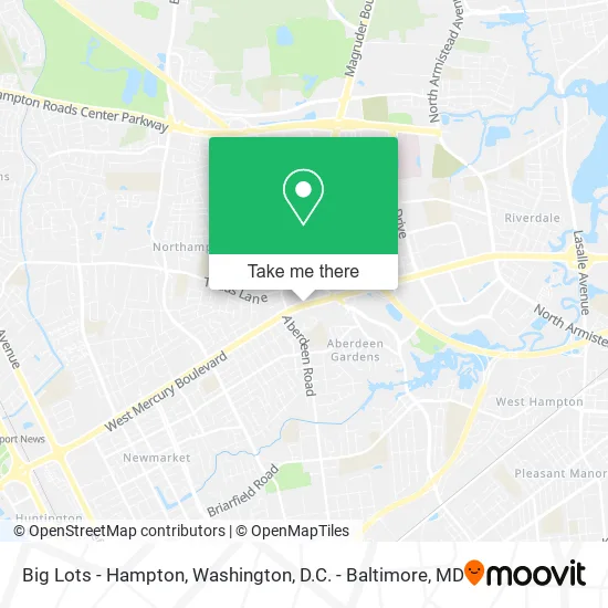 Big Lots - Hampton map