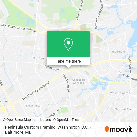 Mapa de Peninsula Custom Framing