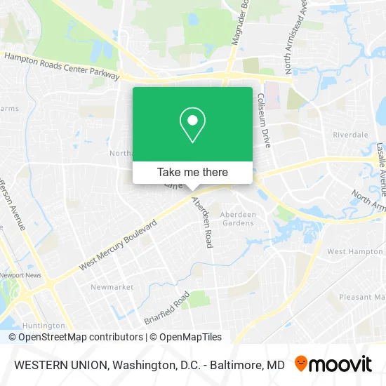 WESTERN UNION map