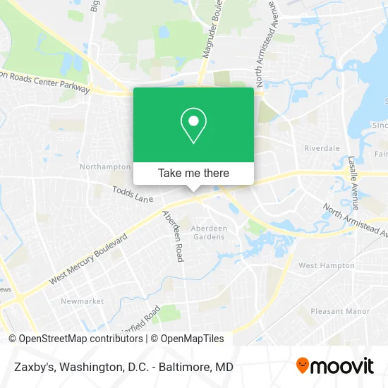 Zaxby's map