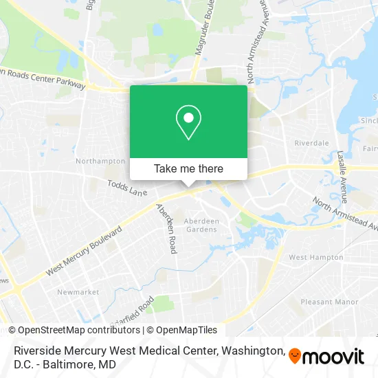 Riverside Mercury West Medical Center map