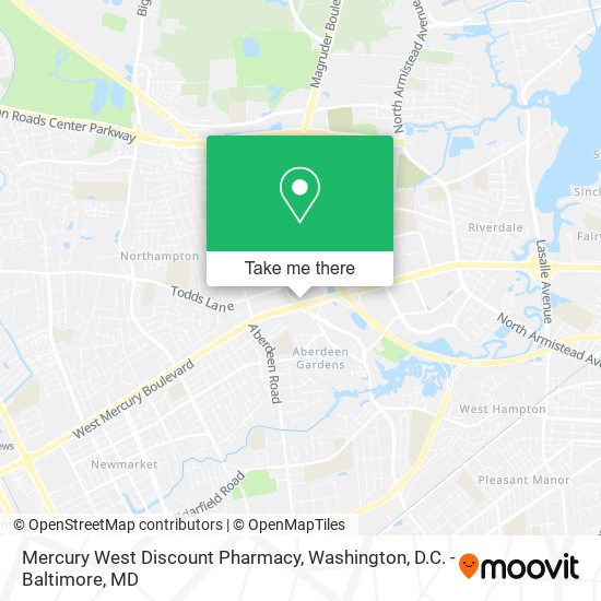 Mercury West Discount Pharmacy map