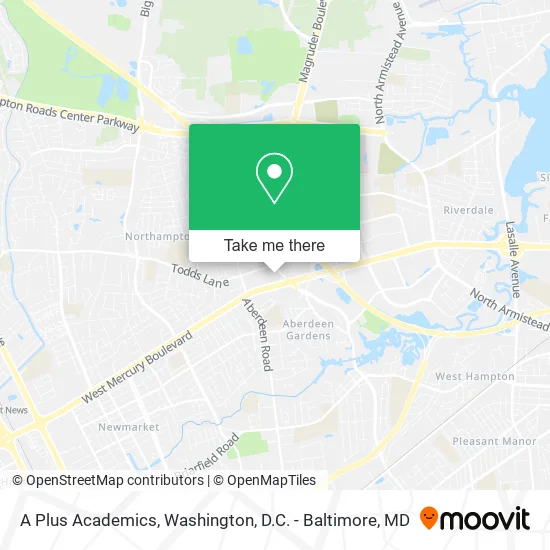 A Plus Academics map