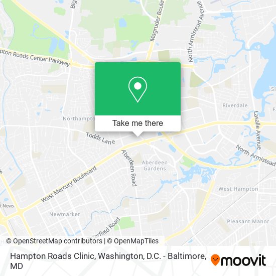 Hampton Roads Clinic map