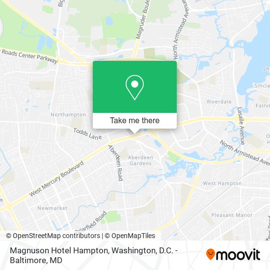 Magnuson Hotel Hampton map