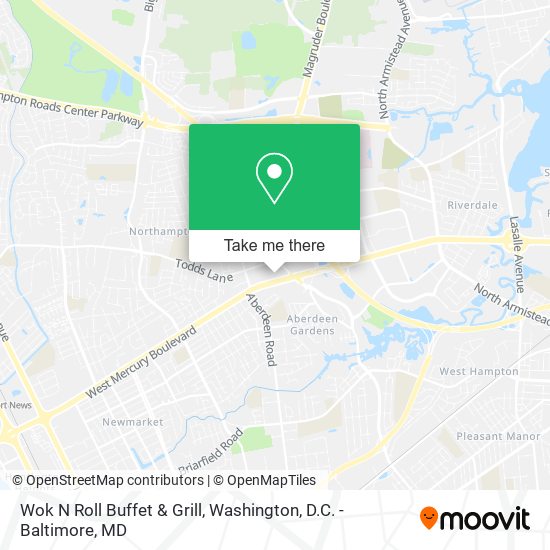 Wok N Roll Buffet & Grill map