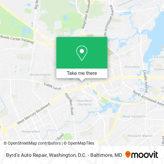 Byrd's Auto Repair map