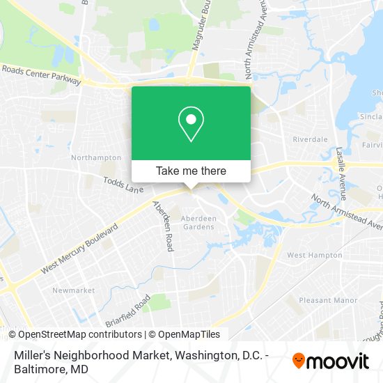 Mapa de Miller's Neighborhood Market