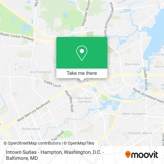Intown Suites - Hampton map
